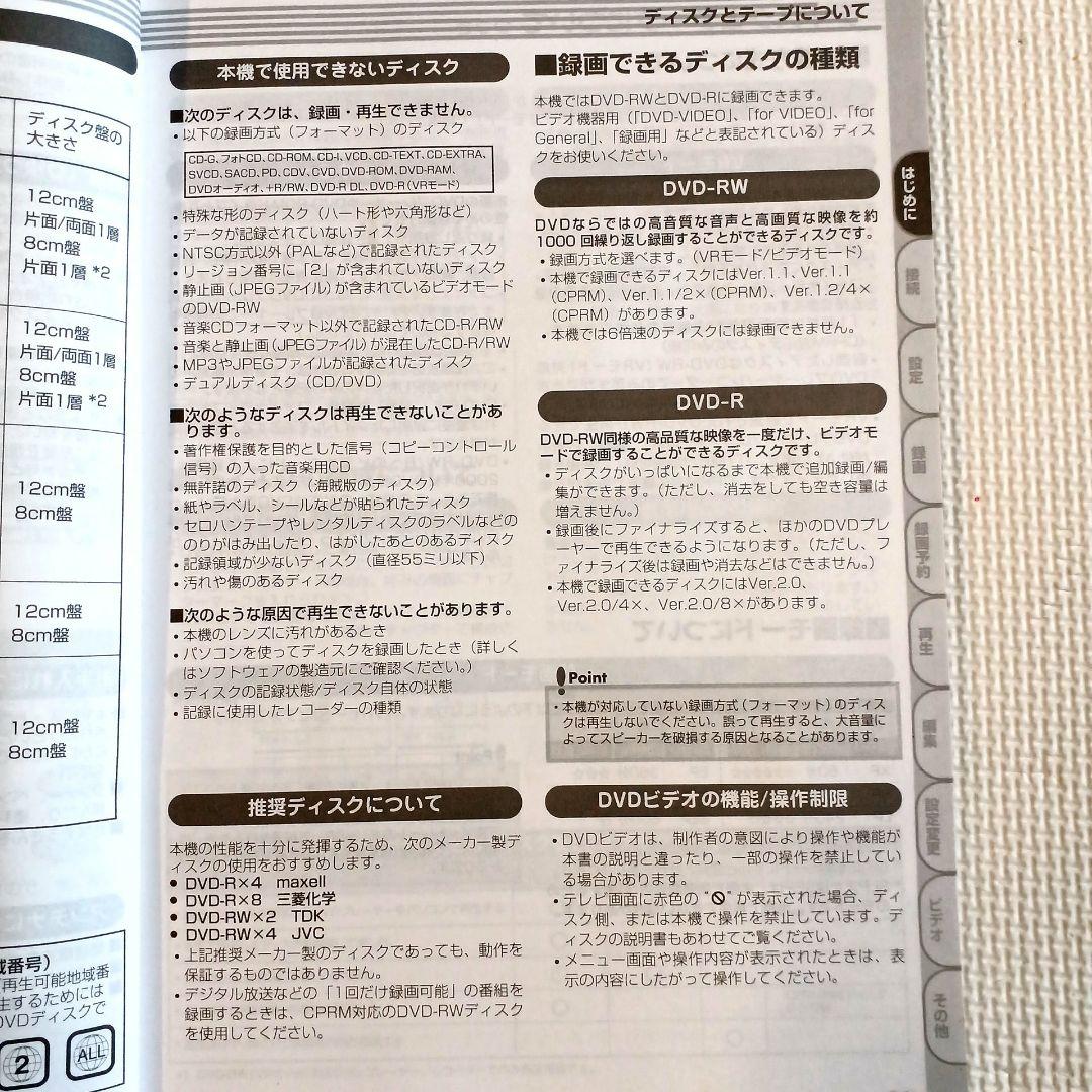 三菱 ビデオ一体型DVDレコーダー DVR-S310　【説明書付き】