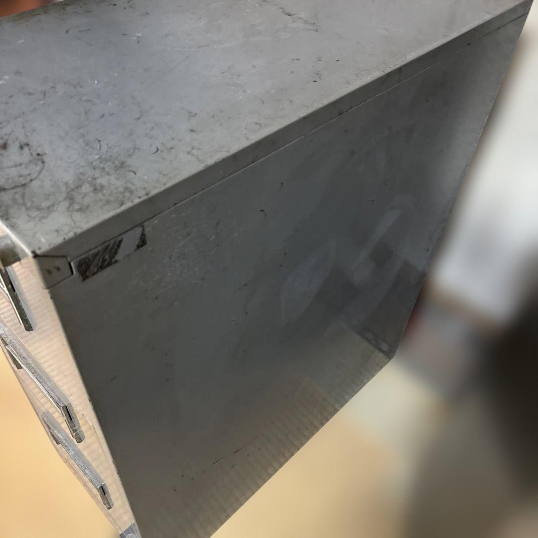 昭和レトロ ZIPPER キャビネット 3段 グレー 鍵無し 時代物 事務・店舗用品