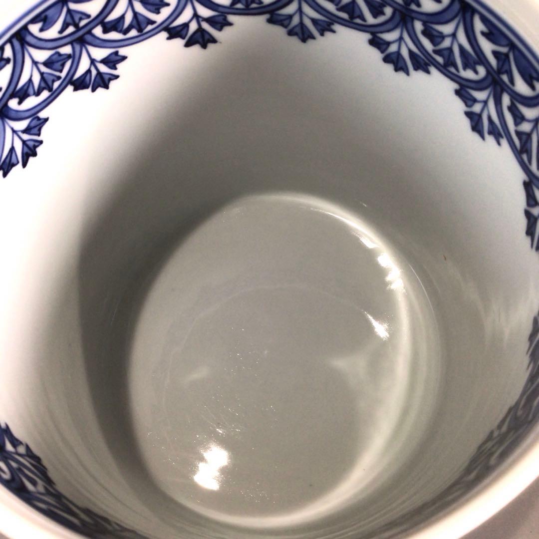 P717 水指 『平安秀峰造』『染付祥瑞写』『一重口水指』 共箱