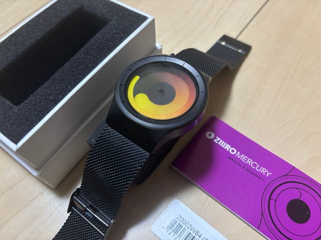 ZIIIRO MERCURY BLACK / YELLOW 腕時計　日本限定