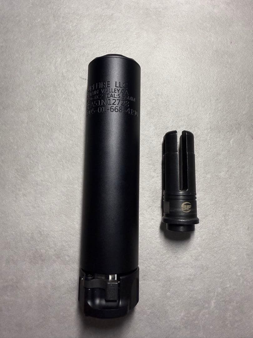 14mm逆ネジ用 サプレッサー＆ハイダーセット(SFタイプSOCOM556 RC