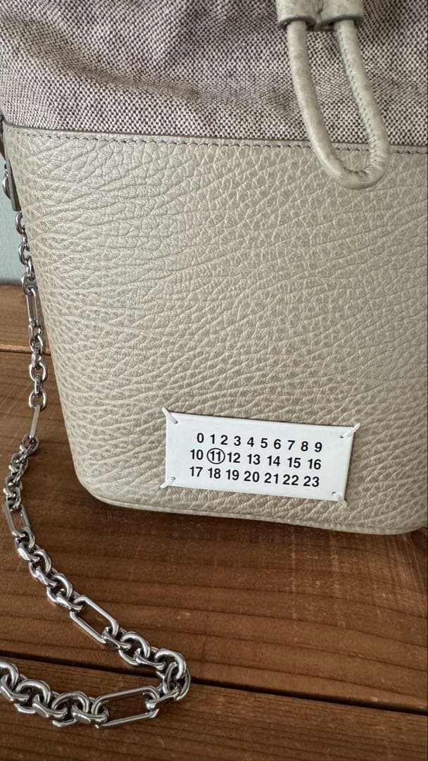 メゾンマルジェラ 5AC バケットバッグ ベージュ