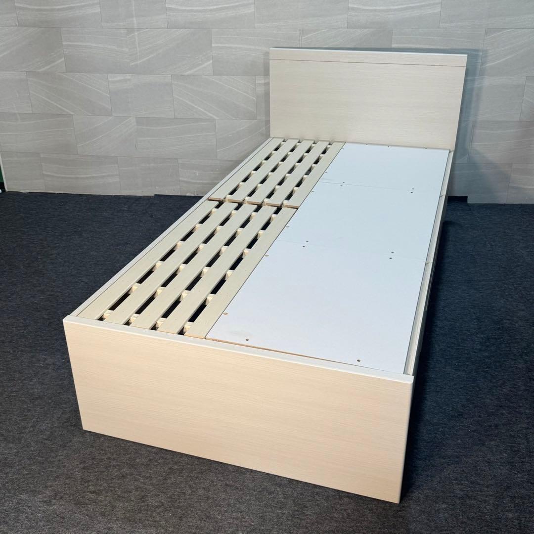 ニトリ シングル ベッドフレーム ジオチェスト 収納 格安 d4557