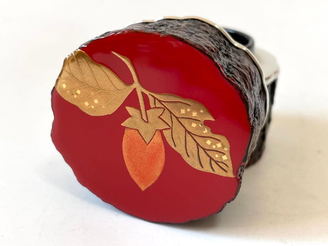 塗師 中村宗悦 玄々斎好写 筆柿香合 共箱 柿香合 茶道具 - メルカリ