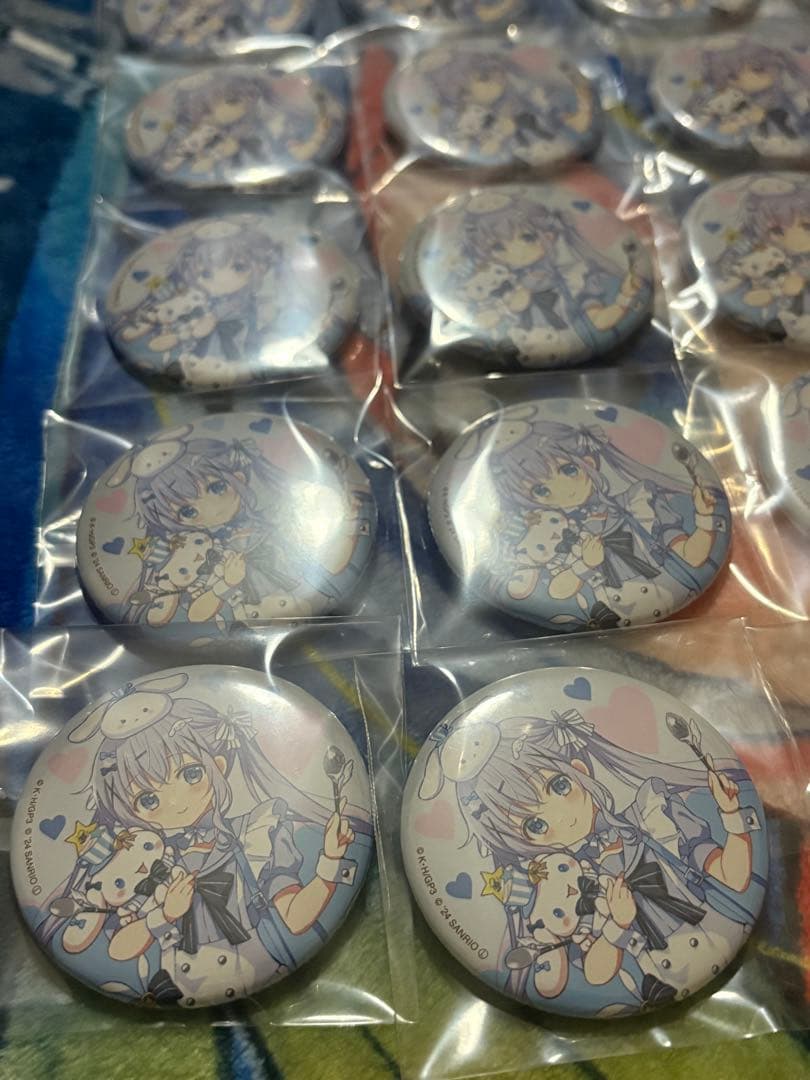 チノ×シナモロール 缶バッジ 30個 ご注文はうさぎですか？BLOOM ごちうさ