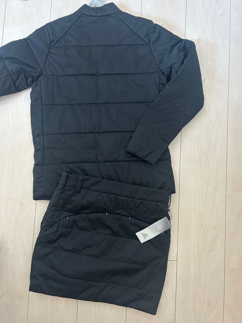 【新品】adidas ブラック ダウンセットアップHG8225