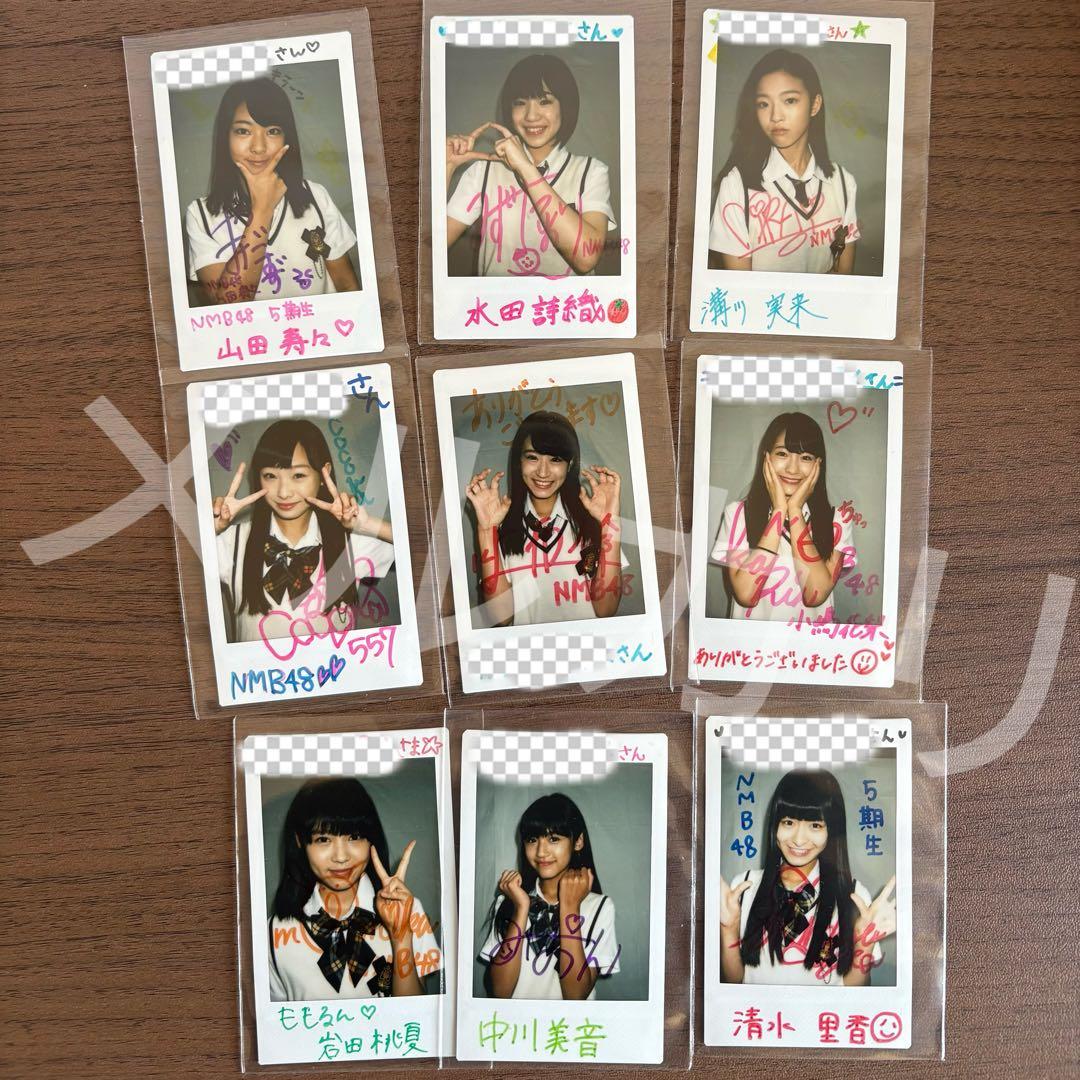 NMB48５期生 直筆サイン入りチェキ セット 梅山恋和 上西怜 小嶋花梨 レア NMB48 OFFICIAL GOODS STORE