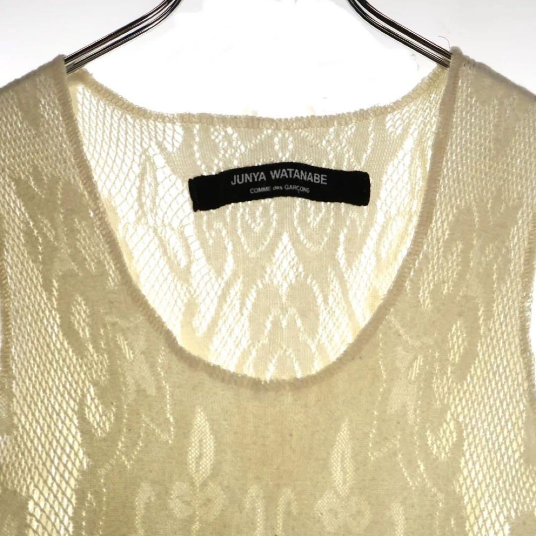 ジュンヤ ギャルソン 94SS 花柄 レース ノースリーブ タンクトップ