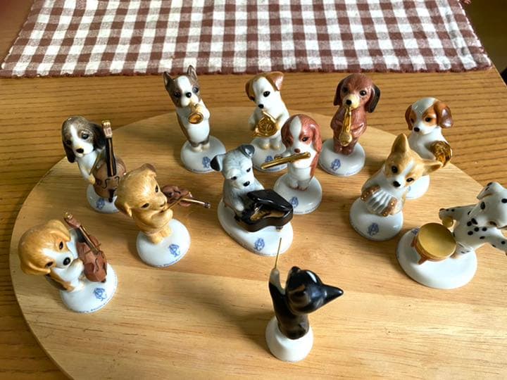 陶器製ワンコのオ-ケストラ