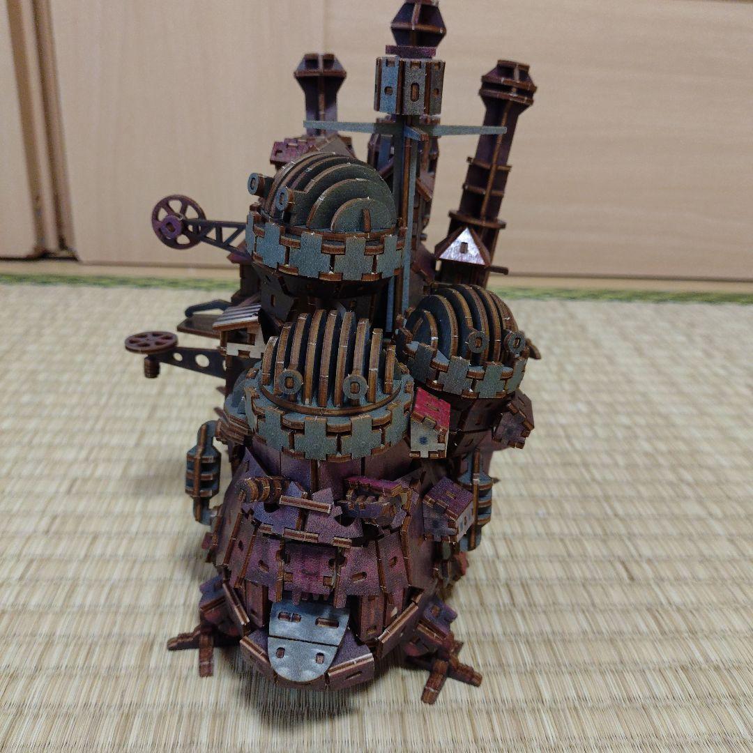 完成品ハウル城3Dウッドパズル 激レア ハウルの動く城【ki-gu-mi】 【