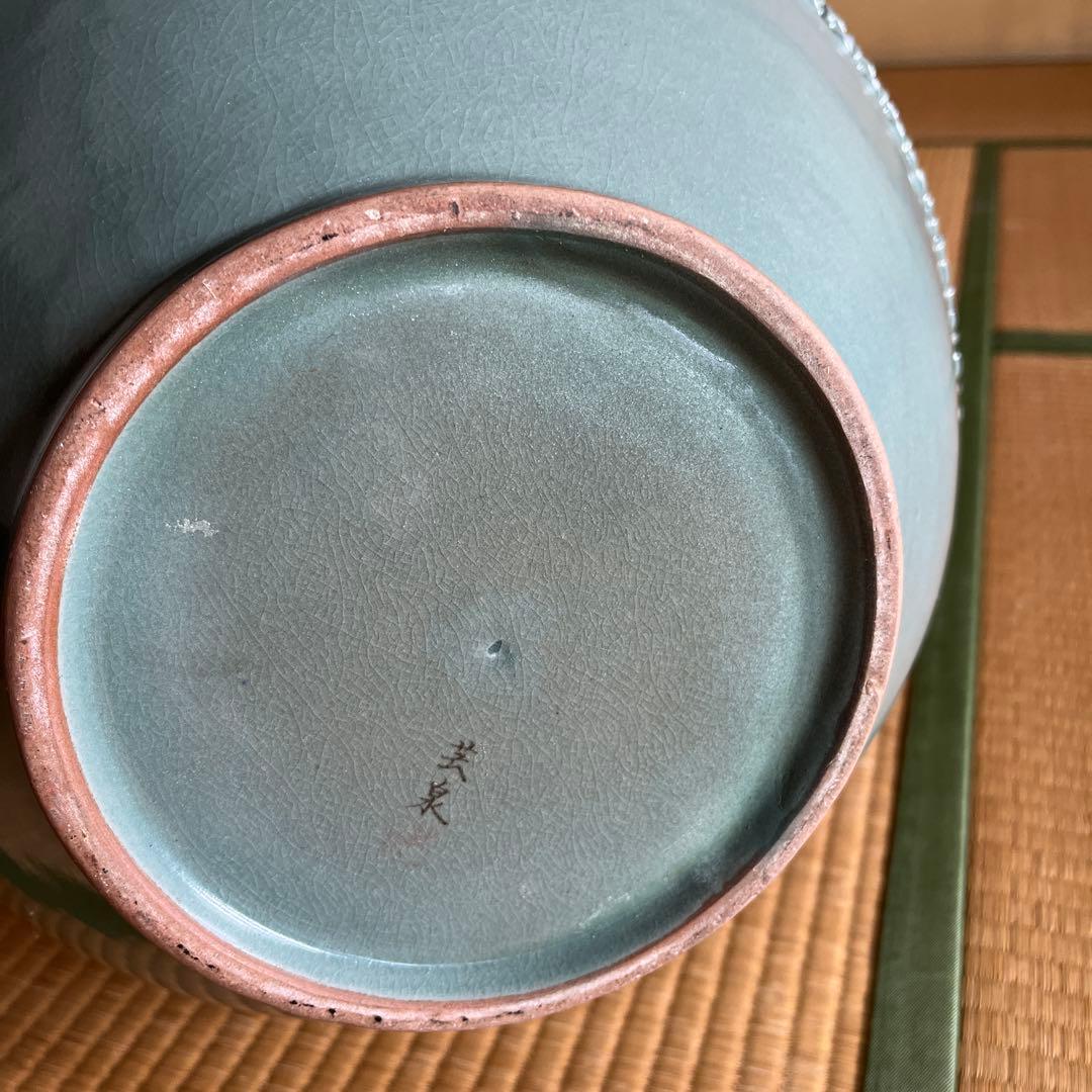 特大壺 青磁 床の間 美品