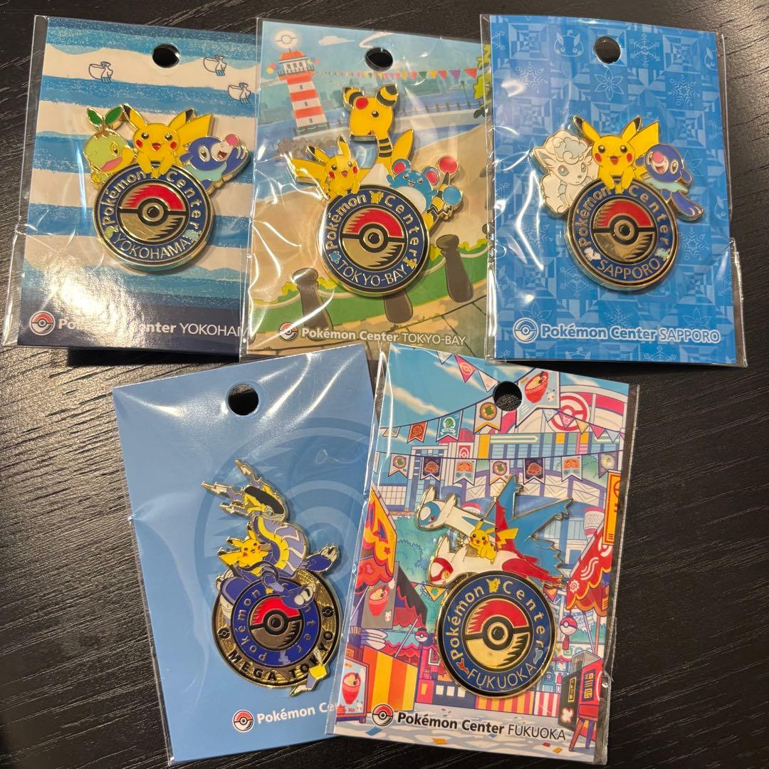 ポケモンセンター ピンズ ロゴピンズ ピンバッジ フクオカ トウキョー