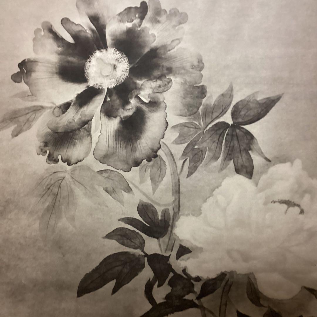 天才画家　速水御舟　作品集大作編　便利堂監修　NO 【50    牡丹双華】画集