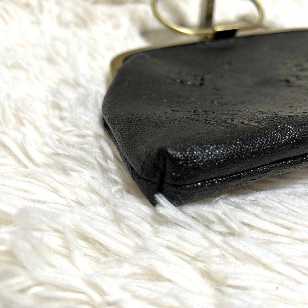 【fucica フシカ】がま口　GAMA KUROBENI 黒