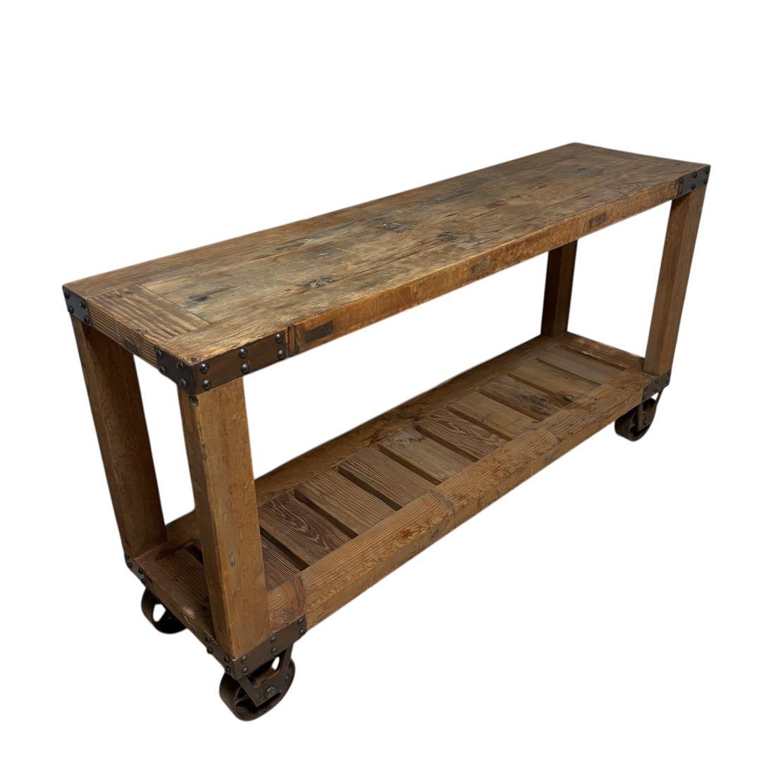 vintage インダストリアル　ファクトリー　作業台　送料込 vintage インダストリアル ファクトリー 作業台 送料込 - メルカリ