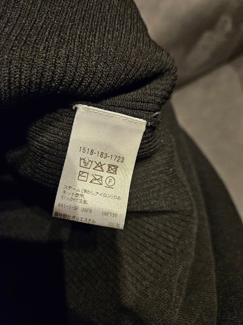 UNITED ARROWS　リボンペプラムニット　ブラック　ユナイテッドアローズ