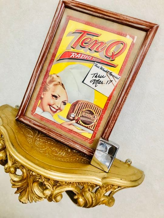 Ten.Qラジオ.ビルボード額装　アメグラのジョージペティ画