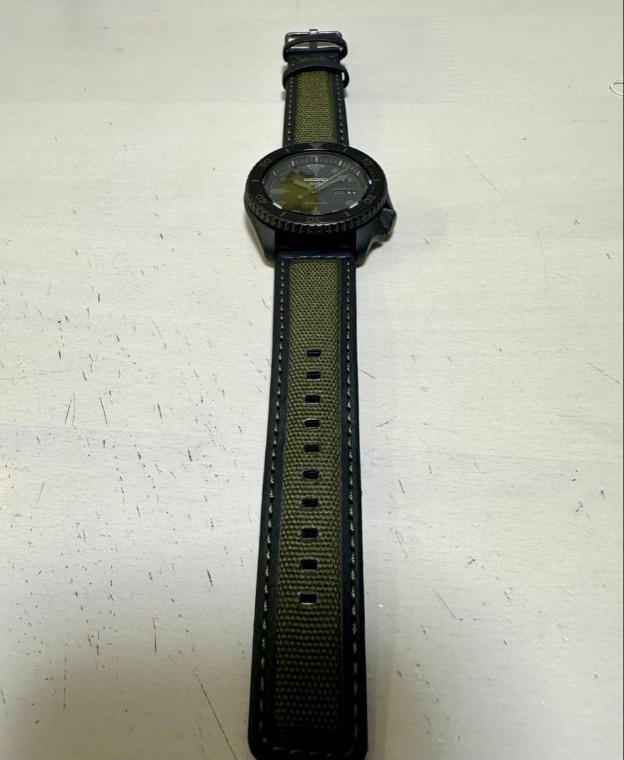 SEIKO SBSA025 自動巻き　腕時計 セイコー5 限定ベルト　ストリート