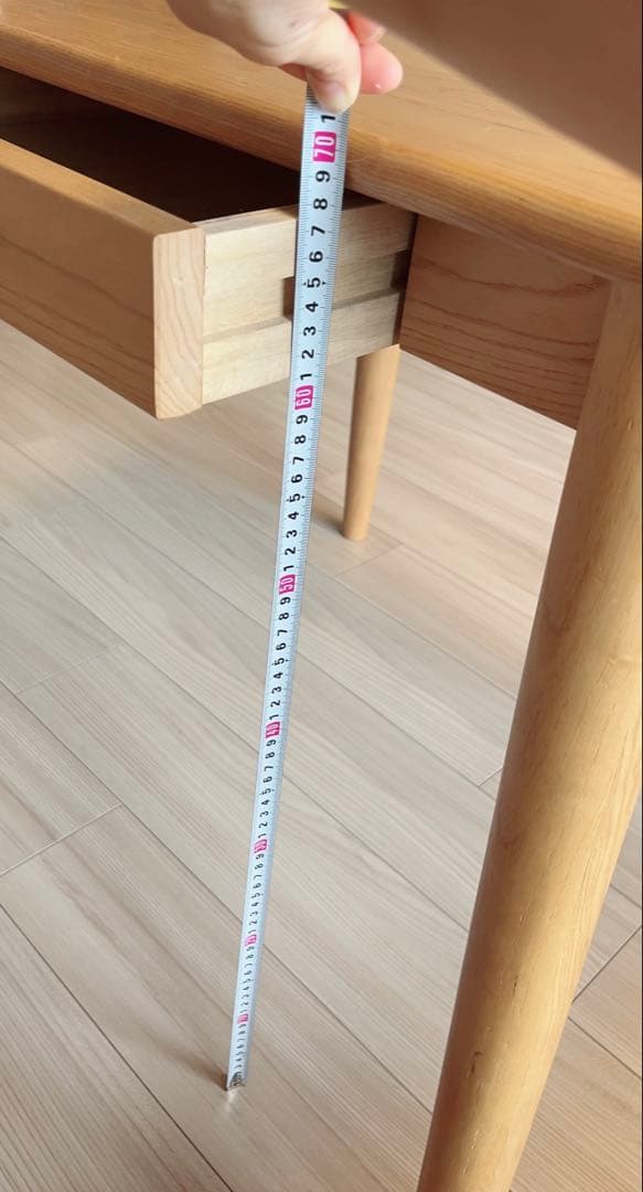 B-company 引き出し付き　ダイニングテーブル 75×70cm