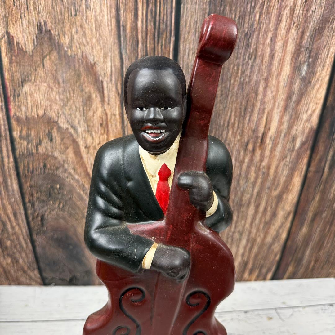ジャズバンド 置物 黒人バンド 陶器 JAZZ 黒人楽団 6体まとめ