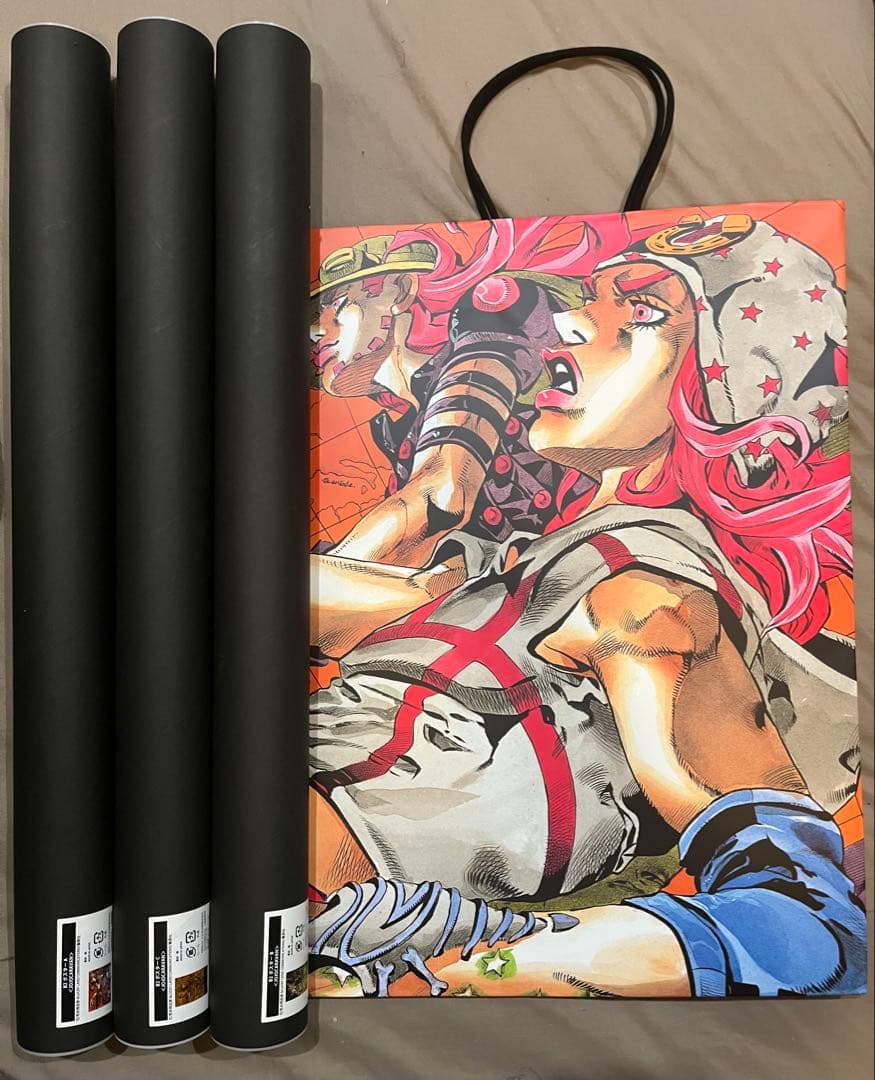 ジョジョ キャラバン B2ポスター 3種 ショッパーセット SBR 荒木飛呂彦