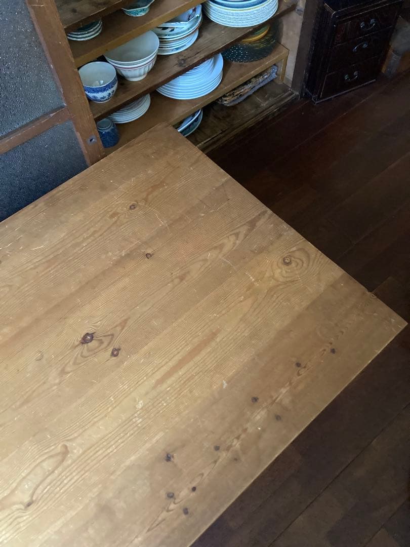 イギリス製 アンティークローテーブル オールドパイン