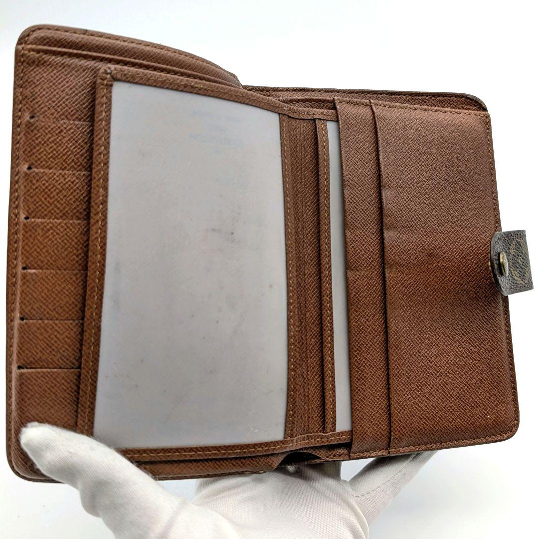 ルイヴィトン ポルトパピエジップ モノグラム 折財布 パスケース付き