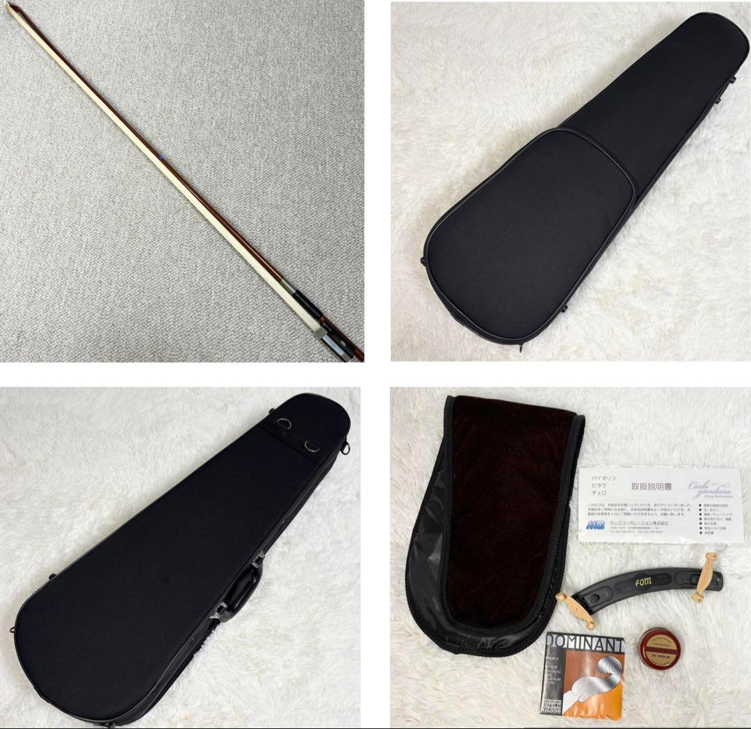 美品 カルロジョルダーノ バイオリン VS-2 4/4 ケース 肩当 弓 松脂