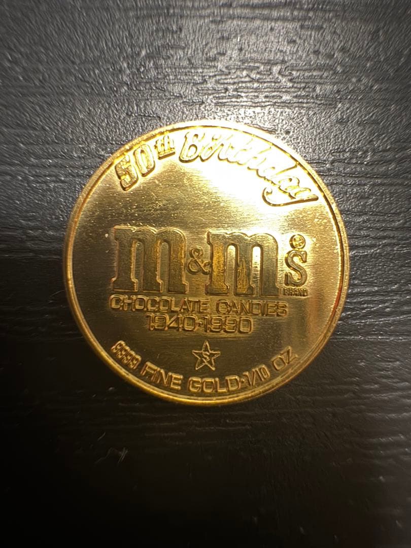 M&M's 純金コイン 50周年記念 - メルカリ