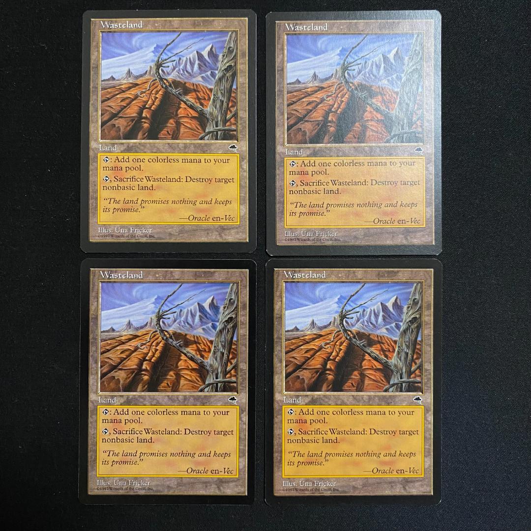 MTG 不毛の大地/Wasteland 4枚セット
