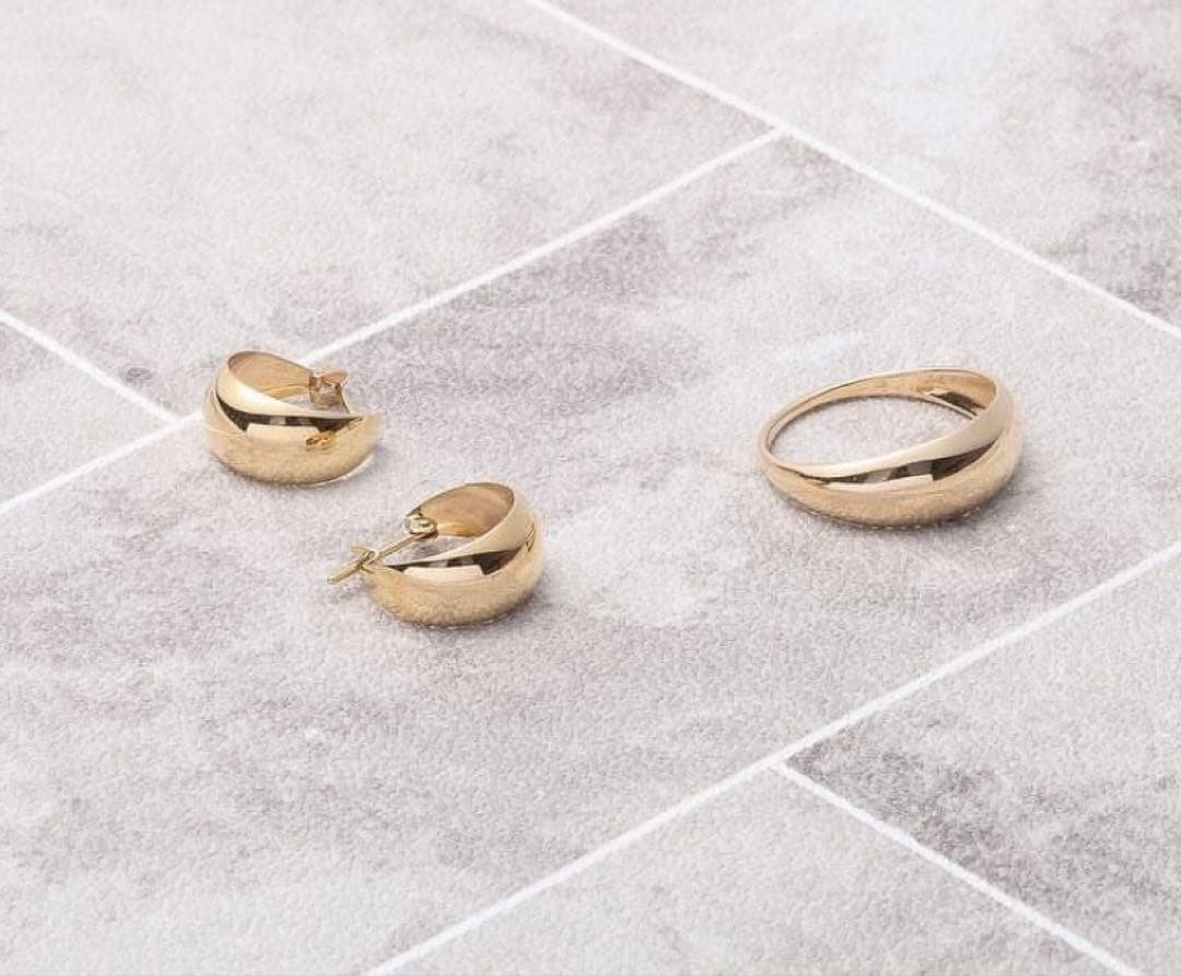 猫*)様 美品 Lilas リラ K10 三日月リング 13号