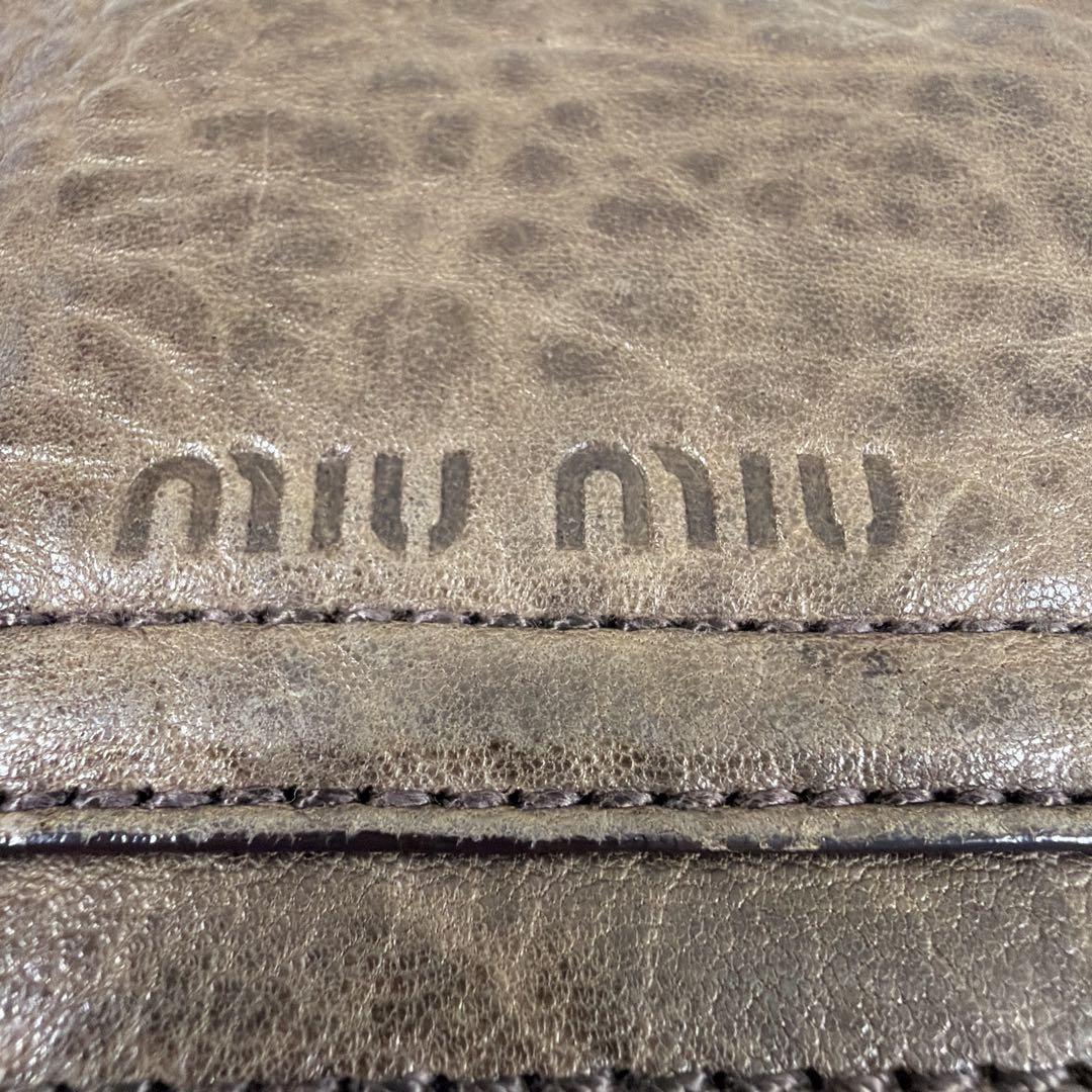 バッグ 00s miumiu leather shoulder bag Arcadie