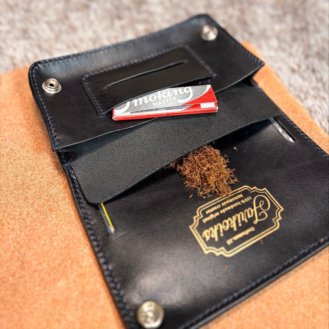 ◎スムース革シャグポーチ.柔らかい二つ折り◎