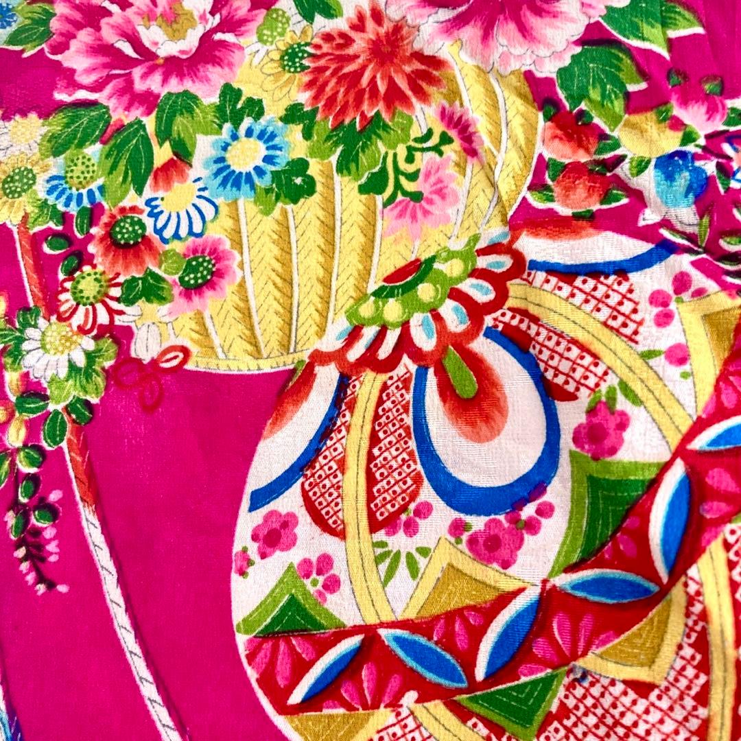 アンティーク3歳 女の子 子供着物 七五三 アンティーク着物 NO2