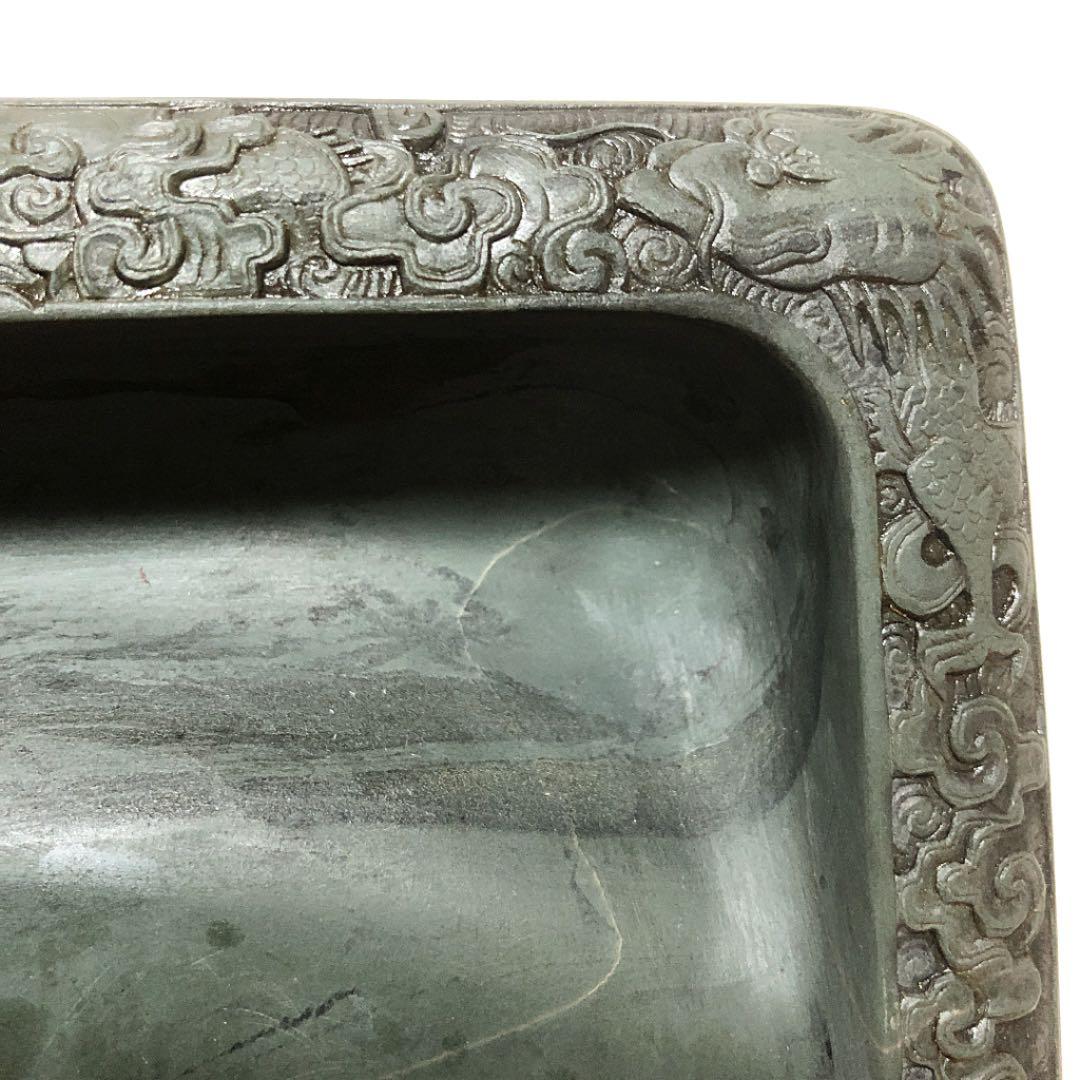 古硯】緑端渓硯 乾隆五十三年(1788) 仲春月 小山一桂