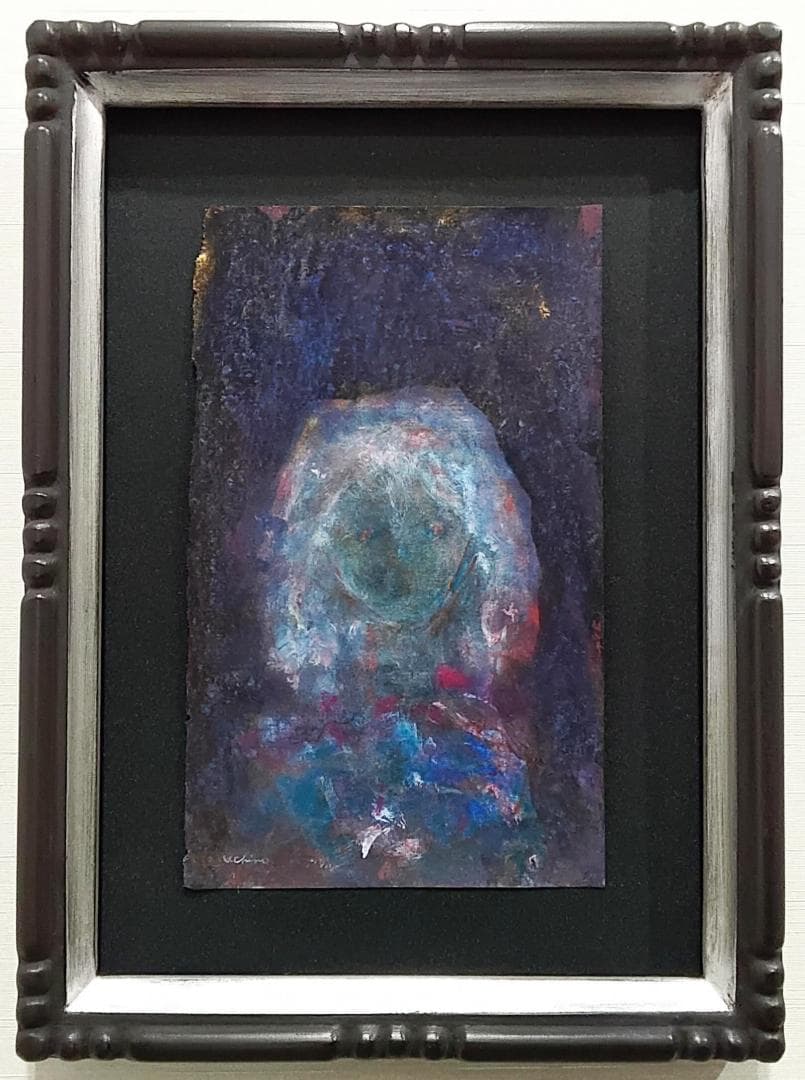 内野隆文　肖像　絵画　人物画　アクリル　現代アート　作品　美術　額縁 内野隆文 肖像 絵画 人物画 アクリル 現代アート 作品 美術 額縁 内野