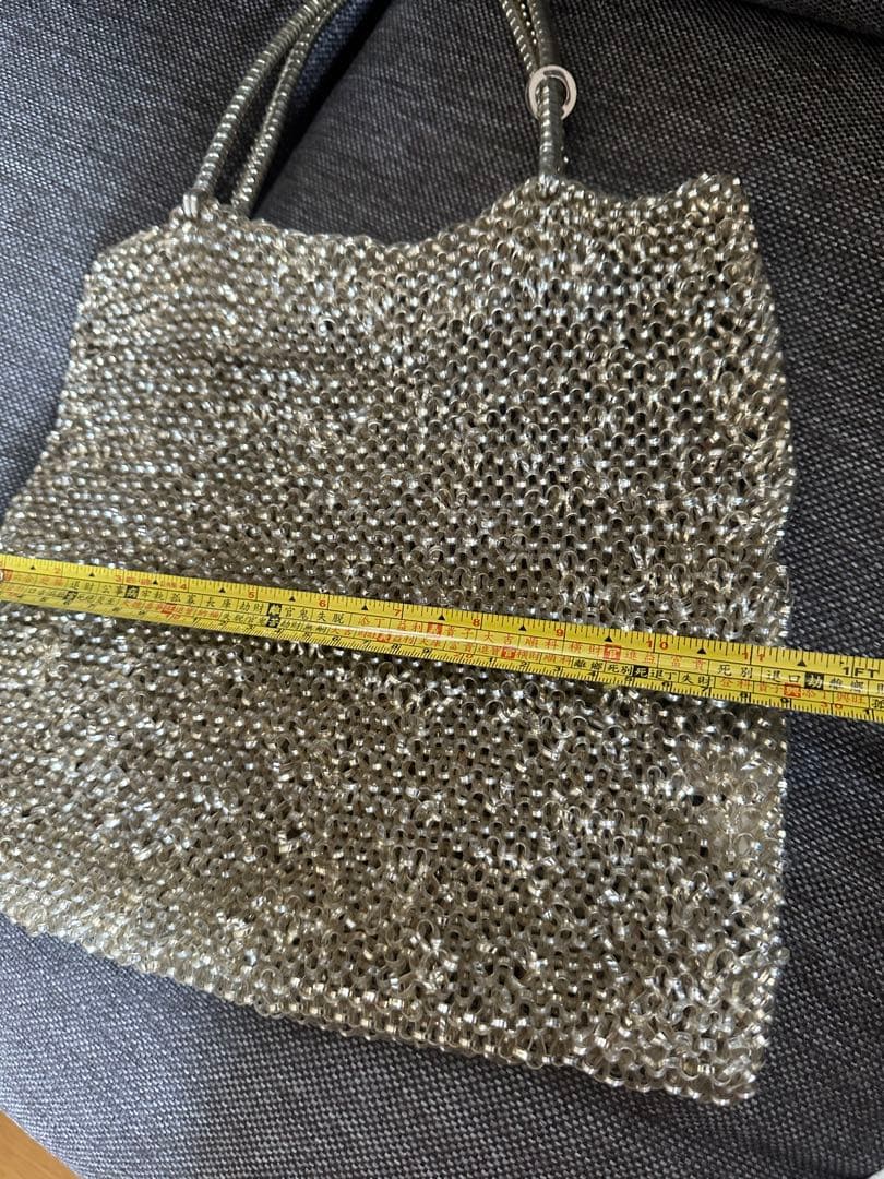 ANTEPRIMA ワイヤーバッグ　シルバー系　スクエア