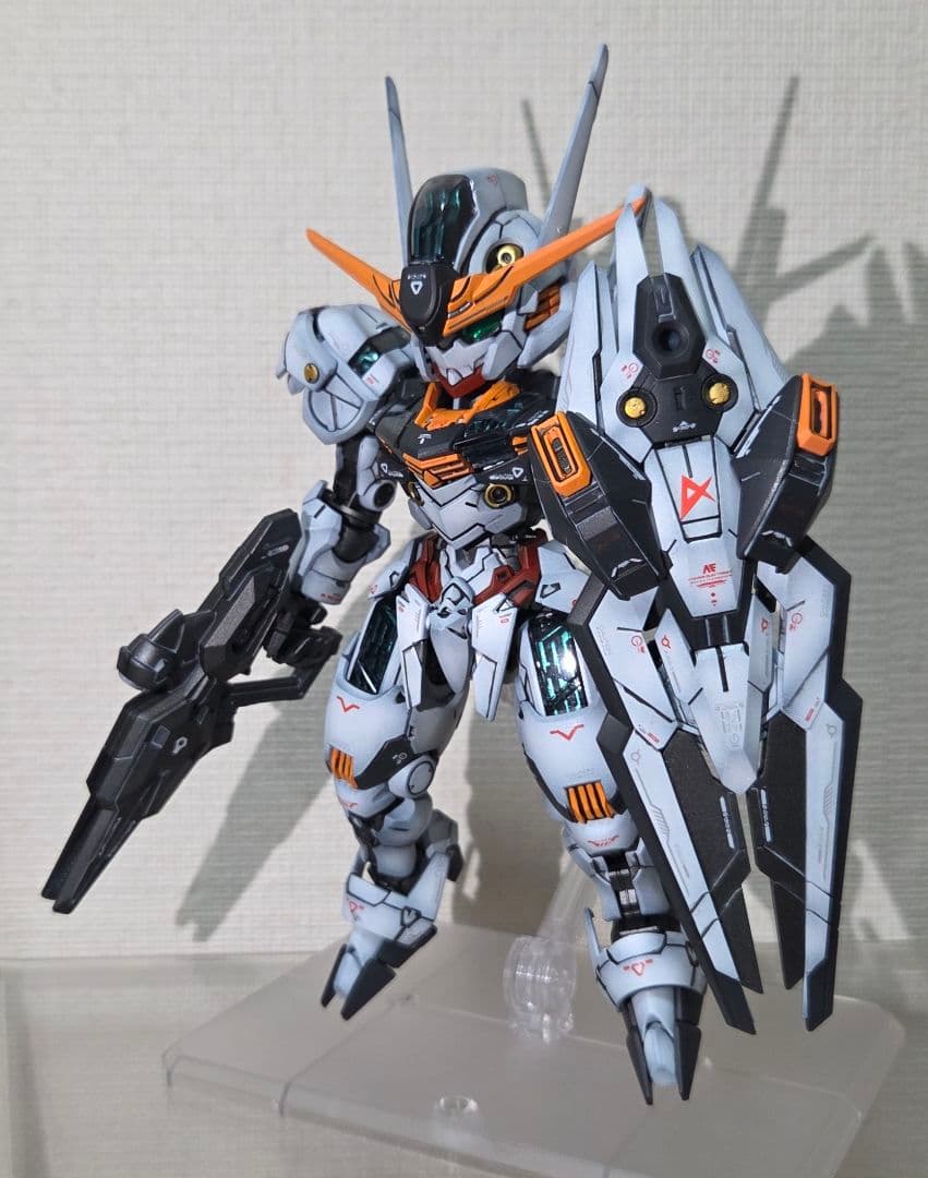 MGSD ガンダムエアリアル 全塗装 ニューガンダム風 完成品