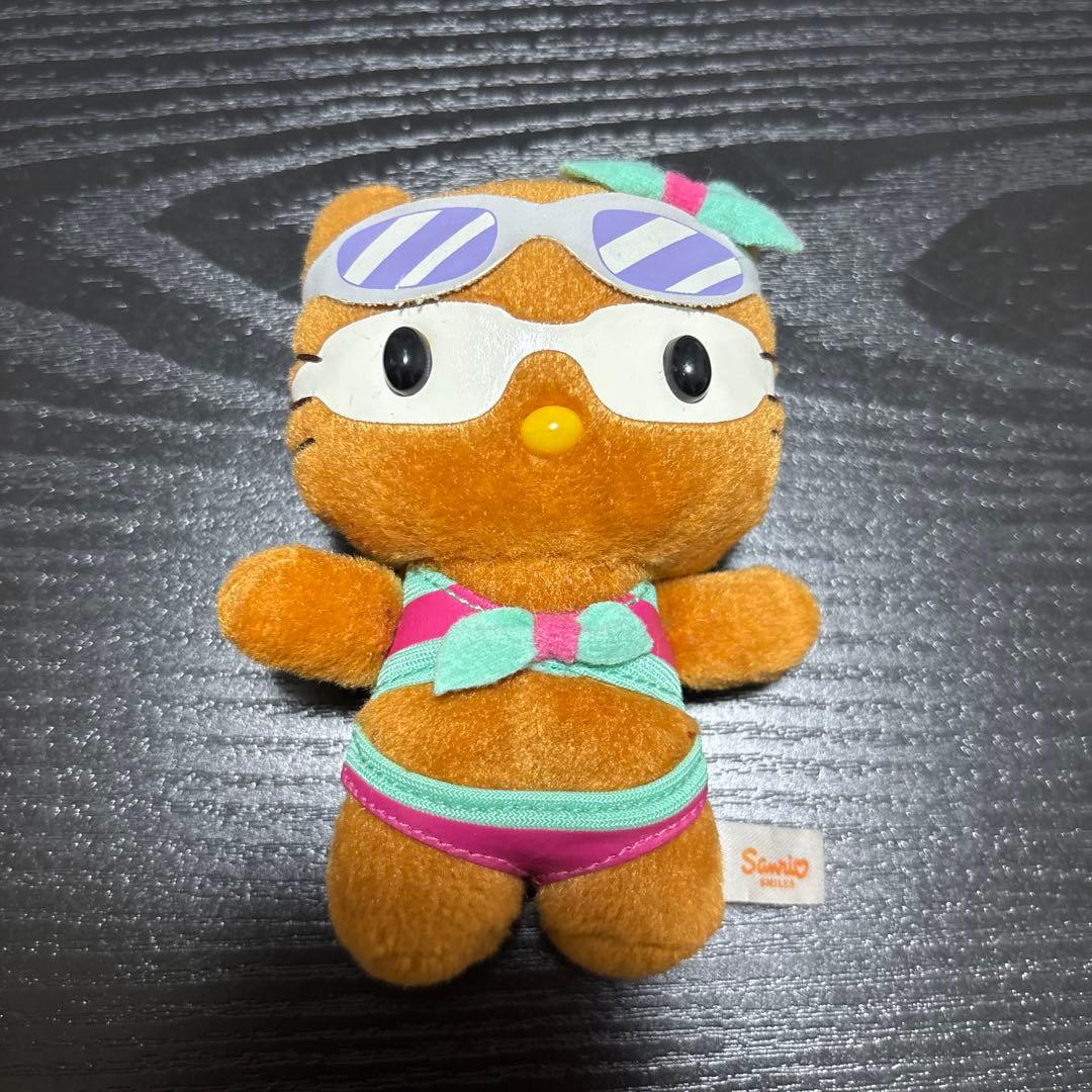 サンリオ ハローキティ＆ダニエル ペットボトルケース 巾着袋 日焼け