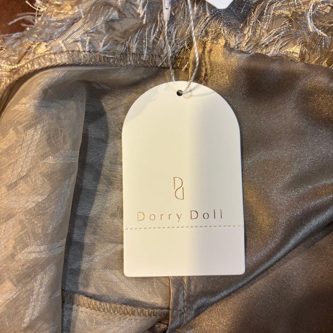 新品　DORRY DOLL フリルデザインドレス M結婚式　パーティ　ワンピース