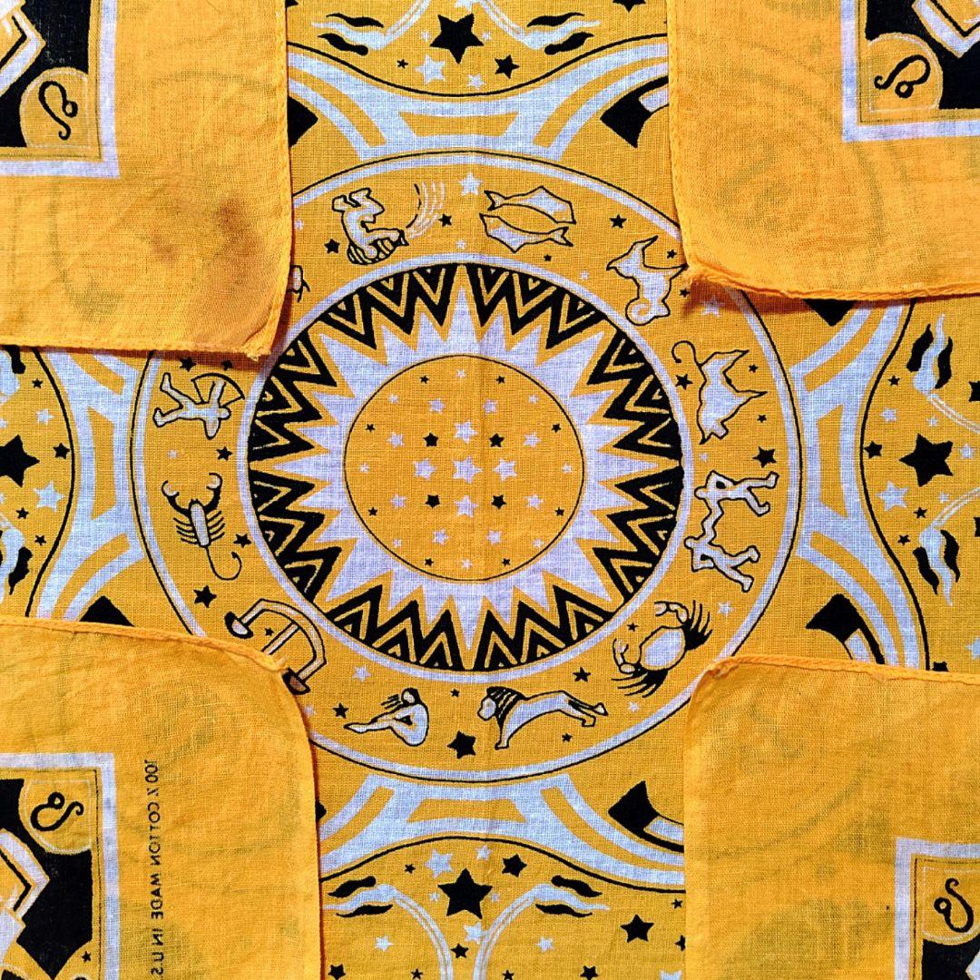 スペシャル 〜70s ヴィンテージバンダナ 星座シリーズ 獅子座 VINTAGE