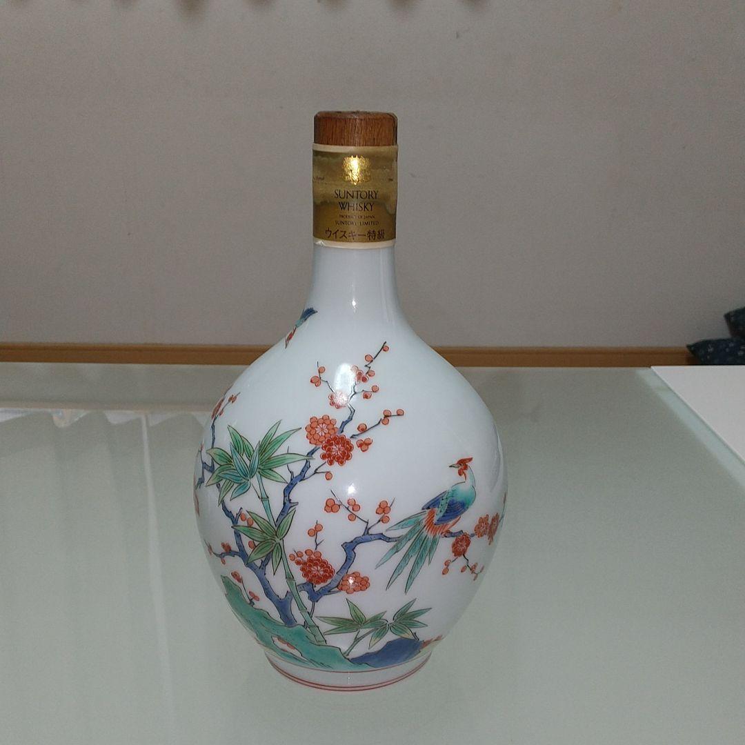サントリーウイスキー錦鷄菊梅竹文 有田焼 特級 陶器ボトル 未開栓