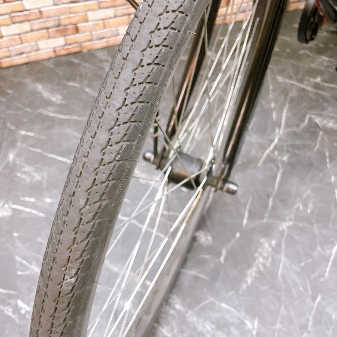 【86】一般車 ママチャリ SUBCREW ブラック 27インチ 外装変速付き