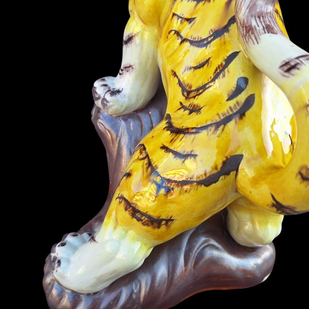 九谷焼 糠川清章 10号 虎 置物 29cm 縁起物 - メルカリ