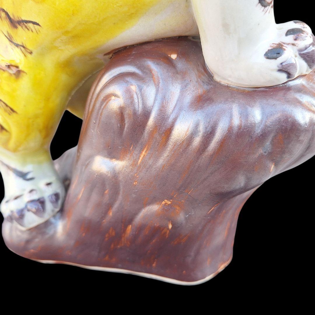 九谷焼 糠川清章 10号 虎 置物 29cm 縁起物 - メルカリ