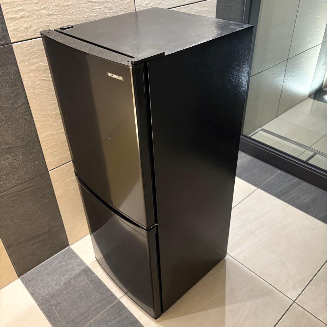 【東京23区送料無料‼️】アイリスオーヤマ冷蔵庫142L✨2021年製✨人気の黒♠️
