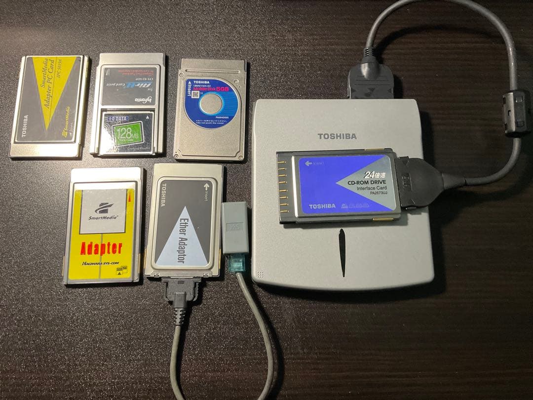 SCSIカード各種６枚+CDドライブ LVD SE SCA 80〜68ピンULTRA SCSI II III IDE 50ピンアダプタ（ハード