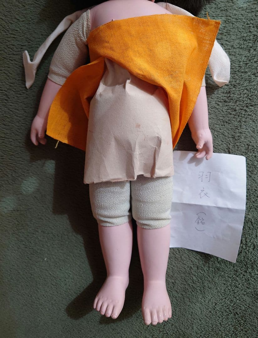 極上 市松人形 大正から昭和初期 爪切りつき 白木屋特製 羽衣 人毛 約