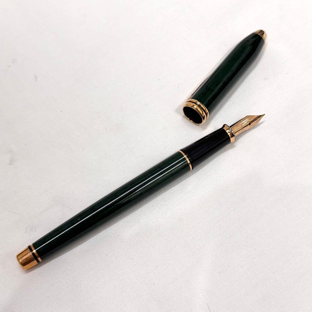 CROSS ペン先 14K 刻印 グリーンカラー クロス 万年筆 タウンゼント