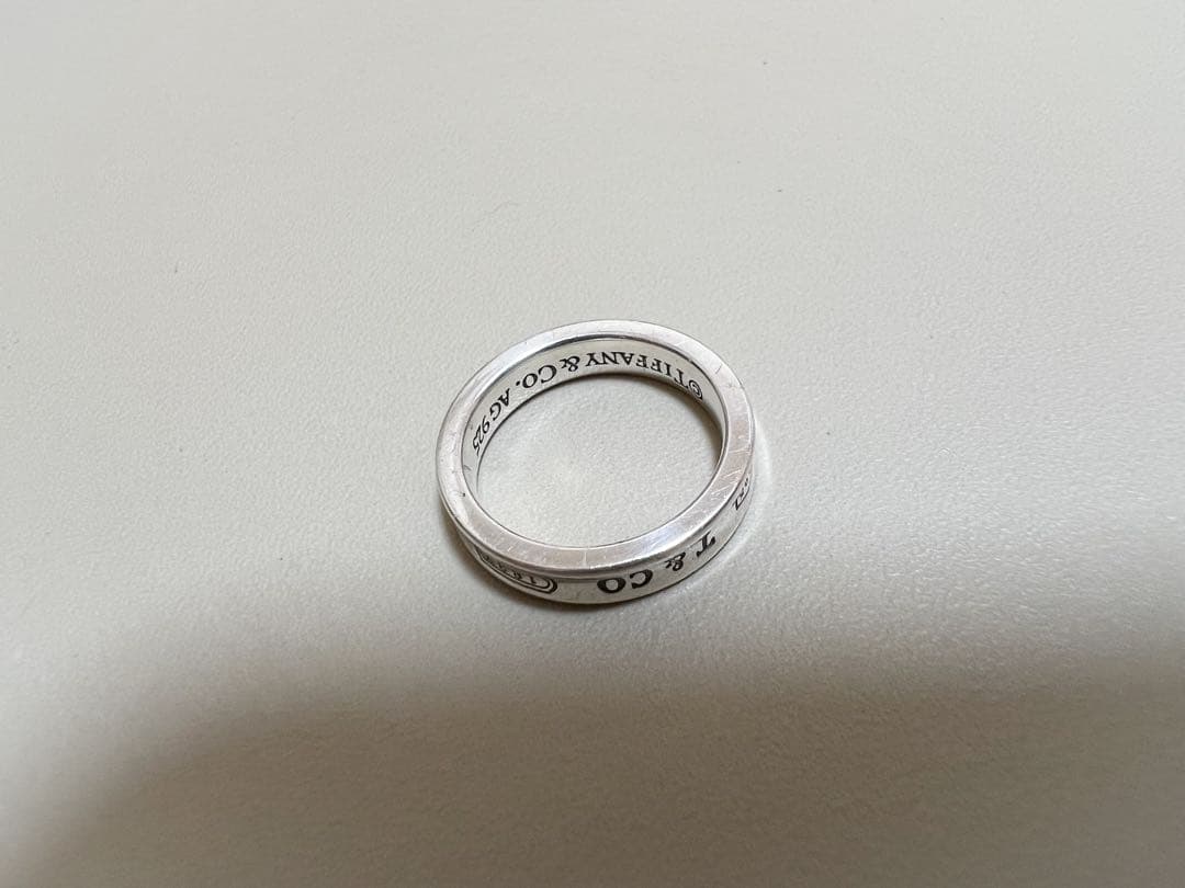 ティファニー 1837 ナロー リング シルバー925 約9号 保存袋付き